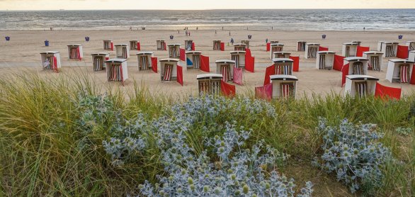 Strandkörbe in Katwijk aan Zee © NBTC/Dirk van Egmond