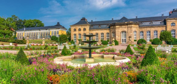 Die Orangerie in der Residenzstadt Gotha ist als Park Teil der B © Votimedia - stock.adobe.com